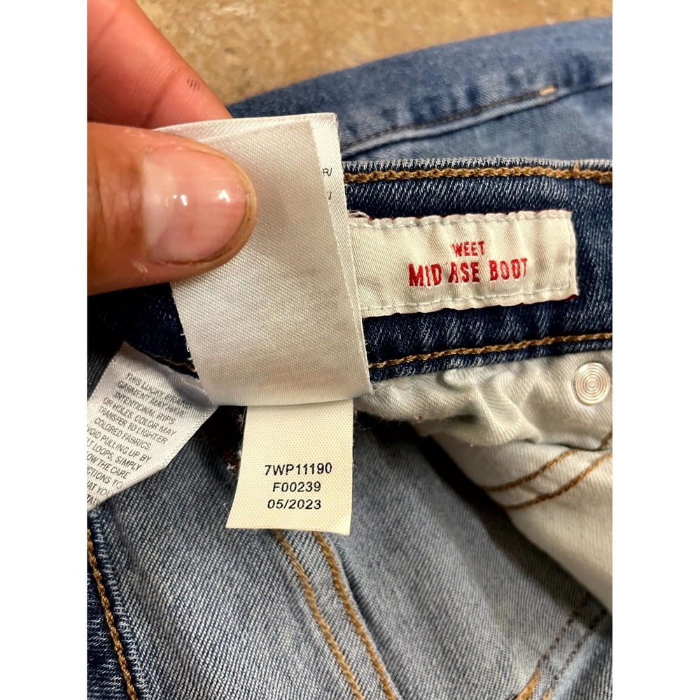 Lucky Brand Sweet Bootcut Jeans Womens 14/32 Blue Denim Cotton Stretch Mid Rise - Picture 11 of 16